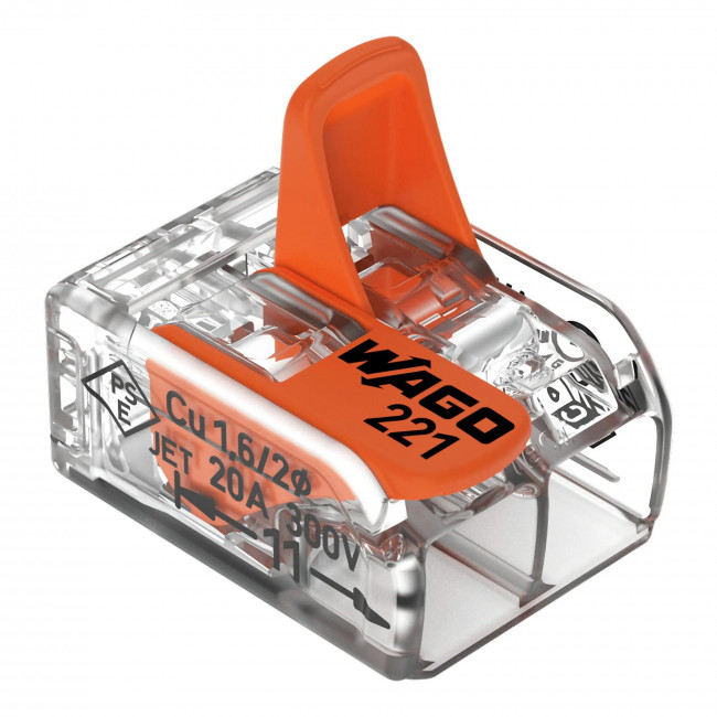 Κάπς Καλωδίων Έως 4mm² Καλώδιο 221-412 WAGO