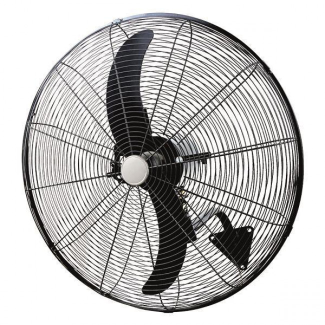 Ανεμιστήρας Τοίχου Βιομηχανικός 180W D71 Με Τηλεχειριστήριο Μαύρος EUROLAMP