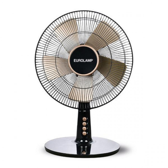 Ανεμιστήρας Επιτραπέζιος 40W D30 Μαύρο/Χρυσό EUROLAMP