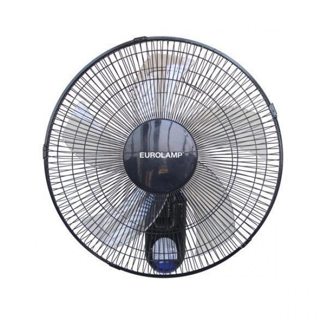 Ανεμιστήρας Τοίχου 65W D44.5 Μαύρο Με Τηλεχειριστήριο EUROLAMP