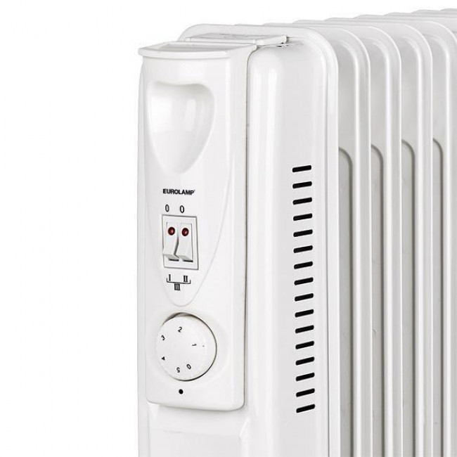 Καλοριφέρ Λαδιού 2000W Με 9 Φέτες Γκρι 147-29460 EUROLAMP