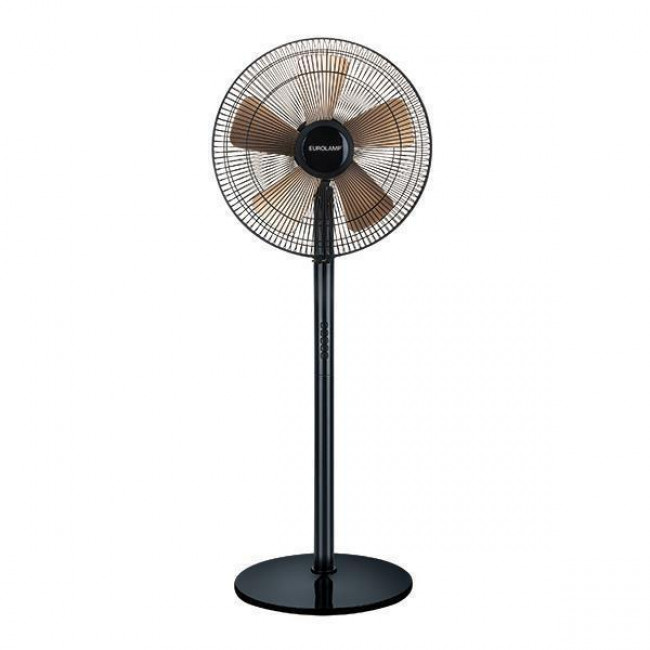 Ανεμιστήρας Δαπέδου 60W D40 Μαύρο Και Χρυσό EUROLAMP