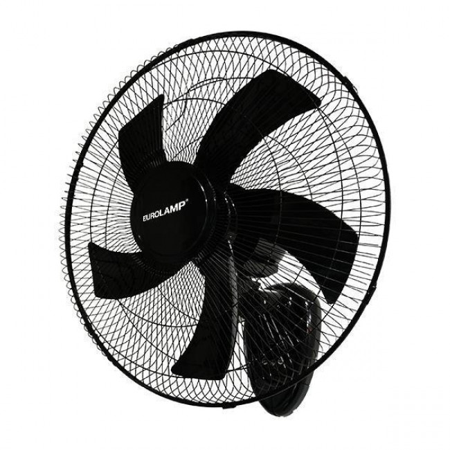Ανεμιστήρας Τοίχου 60W D50 Μαύρο Με Τηλεχειριστήριο EUROLAMP