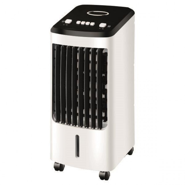 Air Cooler Δαπέδου 80W 4L Λευκό Και Μαύρο EUROLAMP