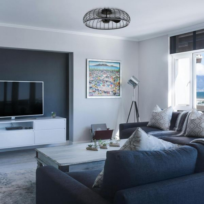 Ανεμιστήρας Πλαφονιέρα 28W D79 Με Τηλεχειριστήριο Μαύρο EUROLAMP