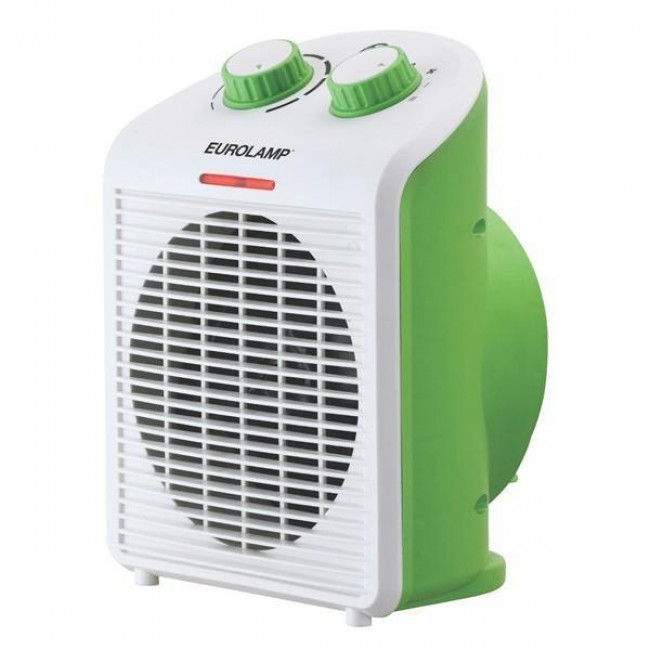 Αερόθερμο Δαπέδου 2000W Λευκό Και Πράσινο 300-41101 EUROLAMP