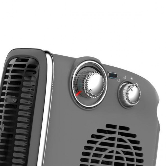 Αερόθερμο Δαπέδου 1800W Γκρι Vintage 300-41202 EUROLAMP