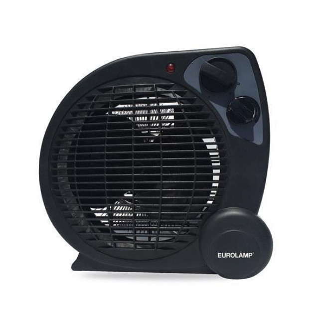Αερόθερμο Δαπέδου 2000W Μαύρο 300-41205 EUROLAMP