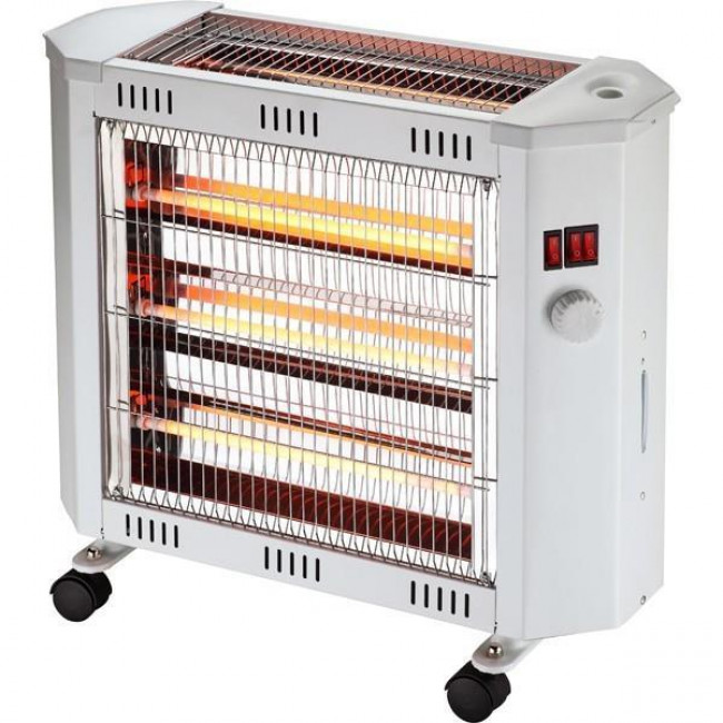 Θερμάστρα Χαλαζία 2400W Λευκό Με Ανεμιστήρα Και Υγραντήρα 300-41408 EUROLAMP
