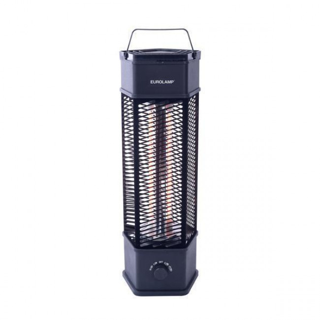Θερμάστρα Carbon Περιστρεφόμενο 1500W Μαύρο 300-42052 EUROLAMP