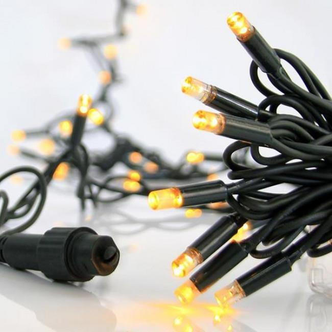 Σειρά Με 100 Λαμπάκια LED Θερμά Πράσινο Καλώδιο IP65 Επεκτάσιμα