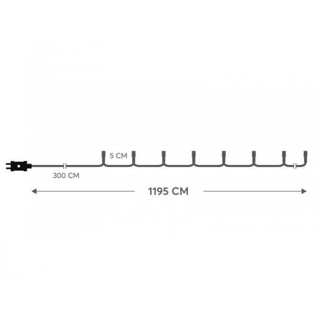 Σειρά Με 180 Λαμπάκια LED Θερμά Πράσινο Καλώδιο Και Πρόγραμμα