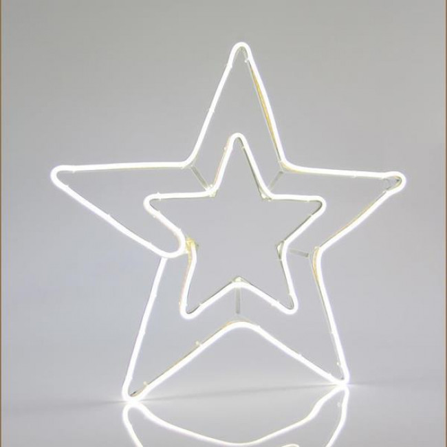 Αστέρι Διπλό LED Λευκό NEON Rope Light EUROLAMP