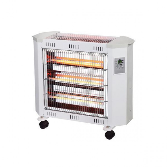 Θερμάστρα Χαλαζία 2400W Λευκό Με Τηλεχειριστήριο 890-50006 EUROLAMP
