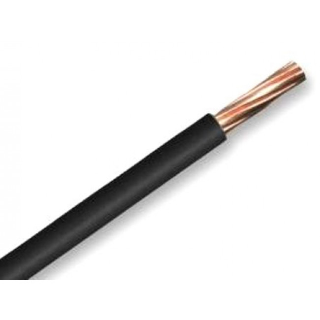 Καλώδιο NYA HO7V-R 1x6mm² Μαύρο CABLEL