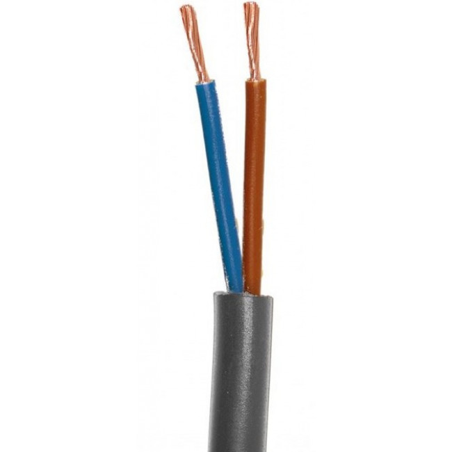 Καλώδιο NYLHY H03VV-F 2x0.75mm² Μαύρο