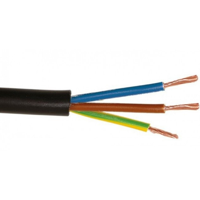 Καλώδιο NYMHY H05VV-F 3x1.5mm² Μαύρο