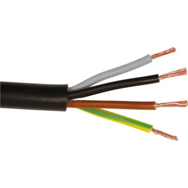 Καλώδιο NYMHY H05VV-F 4x1.5mm² Μαύρο