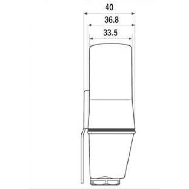 Διακόπτης Λυκόφωτος Επίτοιχος Λευκό IP54 230V 10.41 FINDER