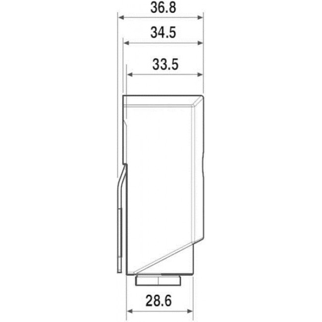 Διακόπτης Λυκόφωτος Επίτοιχος Λευκό IP54 230V 10.51 FINDER