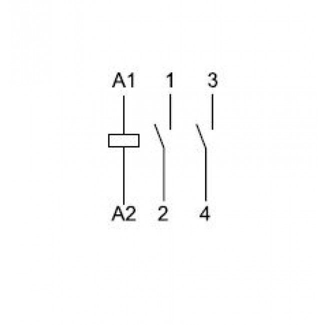Ρελέ Ισχύος Ράγας 2P 20A 2NO 12VDC 22.22 FINDER