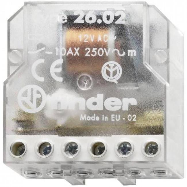 Ρελέ Με 2 Βήματα 2P 2NO 12VAC 10A 2602 FINDER
