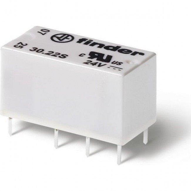 Ρελέ Μινιατούρας 2P 24V DC 2A 30.22 FINDER
