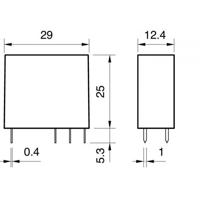 Ρελέ Μίνι 1P 110V DC 10A 4031 FINDER
