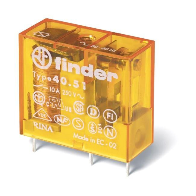 Ρελέ Μίνι 1P 24V AC 10A 4051 FINDER