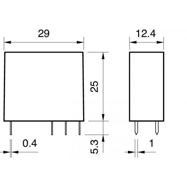 Ρελέ Μίνι 1P 24V AC 10A 4051 FINDER