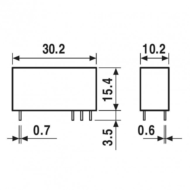 Ρελέ Μινιατούρας 1P 9V DC 10A 4341 FINDER