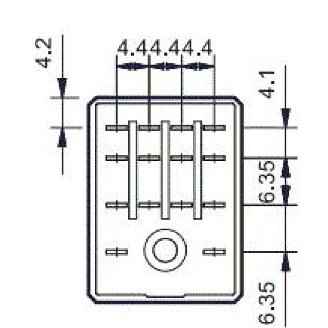 Ρελέ Μεσαίο 4P 24V AC 7A Solder 5534 FINDER