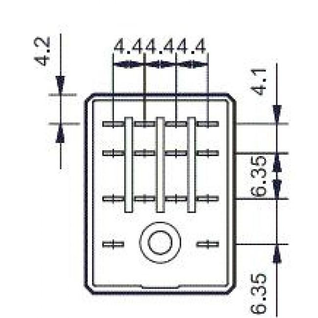 Ρελέ Μεσαίο 4P 24V DC 7A Solder 5534 FINDER