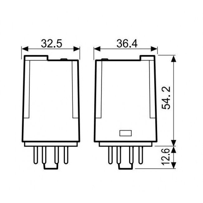 Ρελέ Τύπου Λυχνίας 8P 230V AC 10A 6012 FINDER