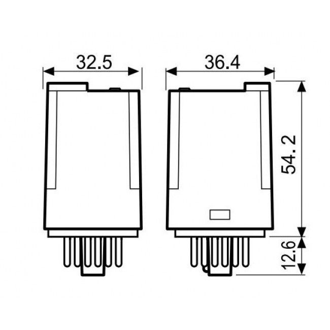 Ρελέ Τύπου Λυχνίας 11P 230V AC 10A 6013 FINDER