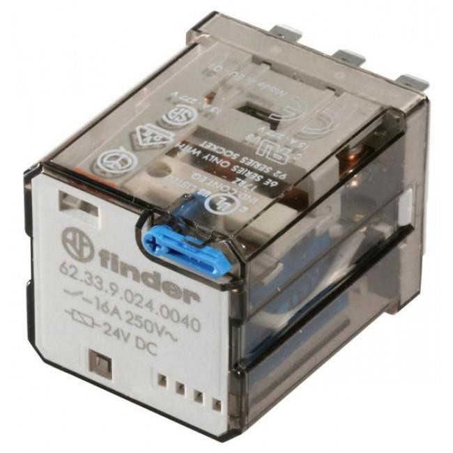 Ρελέ Υψηλών Ρευμάτων 3P 3CO 12VDC 16A FASTON 6233 FINDER