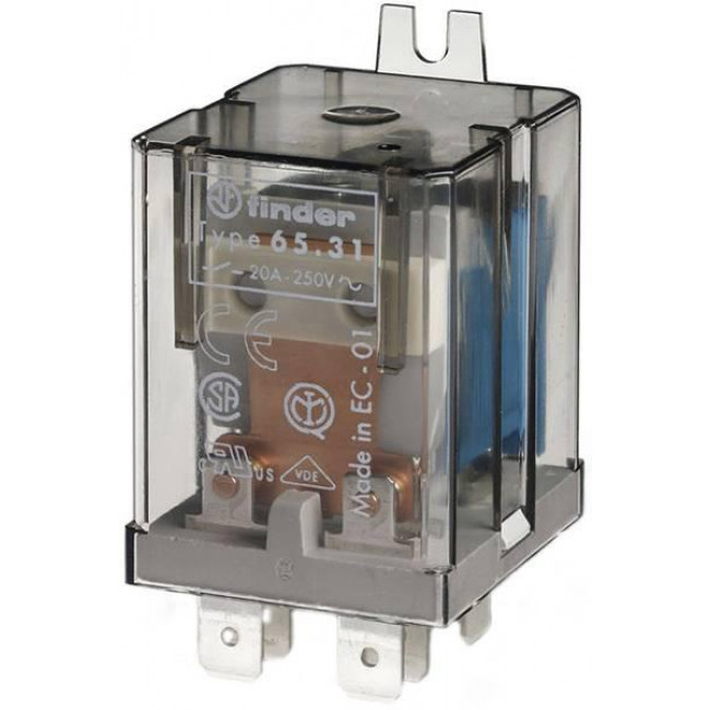 Ρελέ Υψηλών Ρευμάτων 1P 230VAC 30A FASTON 6531 FINDER