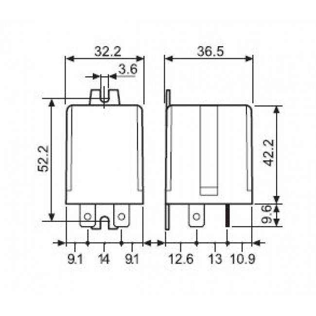 Ρελέ Υψηλών Ρευμάτων 1P 230VAC 30A FASTON 6531 FINDER