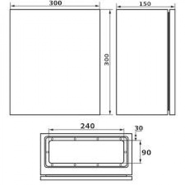 Ερμάριο Μεταλλικό 300x250x150mm Αδιάφανη Πόρτα IP66 ST3 315 LEB
