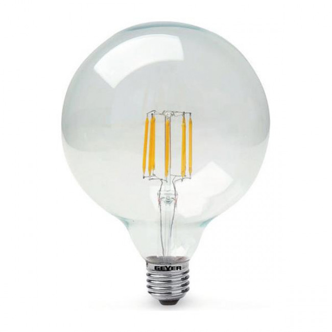 Λάμπα LED Γλόμπος G125 8W E27 4000k 230V Filament Clear GEYER