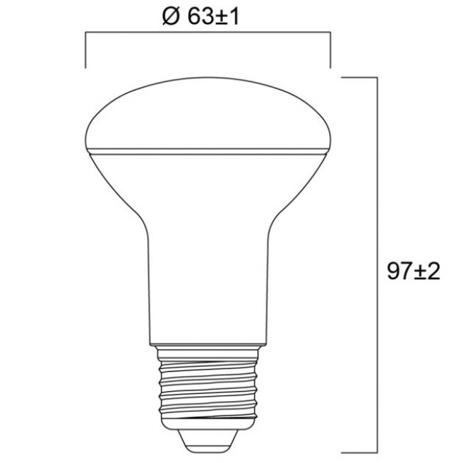 Λάμπα LED R63 7W E27 6500k 230V 0026336 SYLVANIA