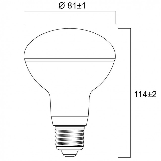 Λάμπα LED R80 8W E27 4000k 230V 0029212 SYLVANIA