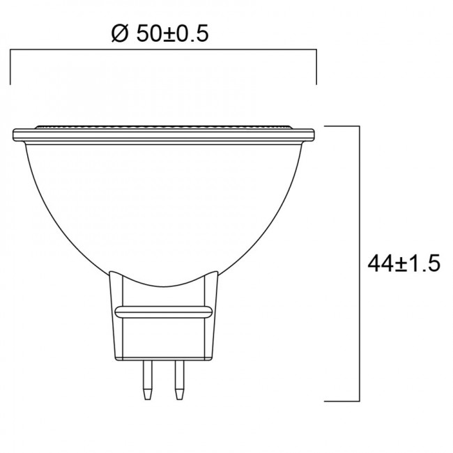 Λάμπα LED 7.5W GU5.3 6500k 12VAC/DC 36° Dimmable RefLED SYLVANIA