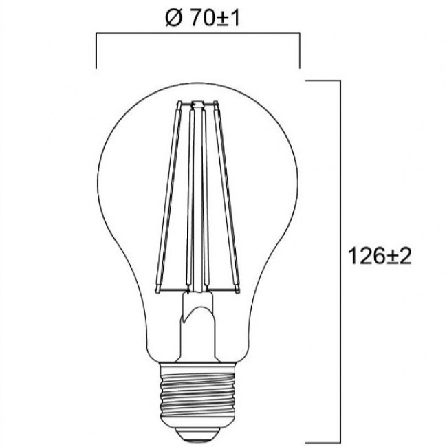 Λάμπα LED Κλασική 11.2W E27 2700k 230V Filament Dimmable Clear 0029315 SYLVANIA