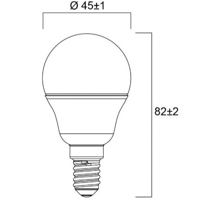 Λάμπα LED Σφαιρική 4.5W E14 6500k 230V 0029627 SYLVANIA