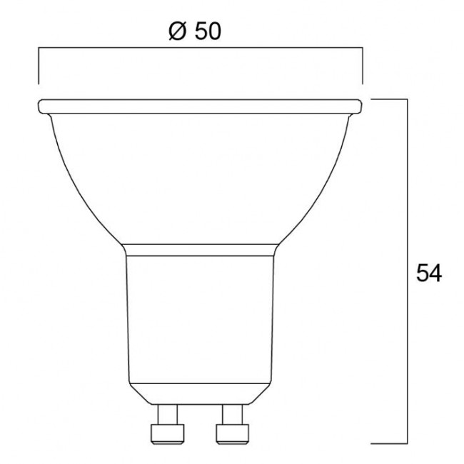 Λάμπα LED 2W GU10 3000k 230V 36° RefLED PLatinum 0030371 SYLVANIA