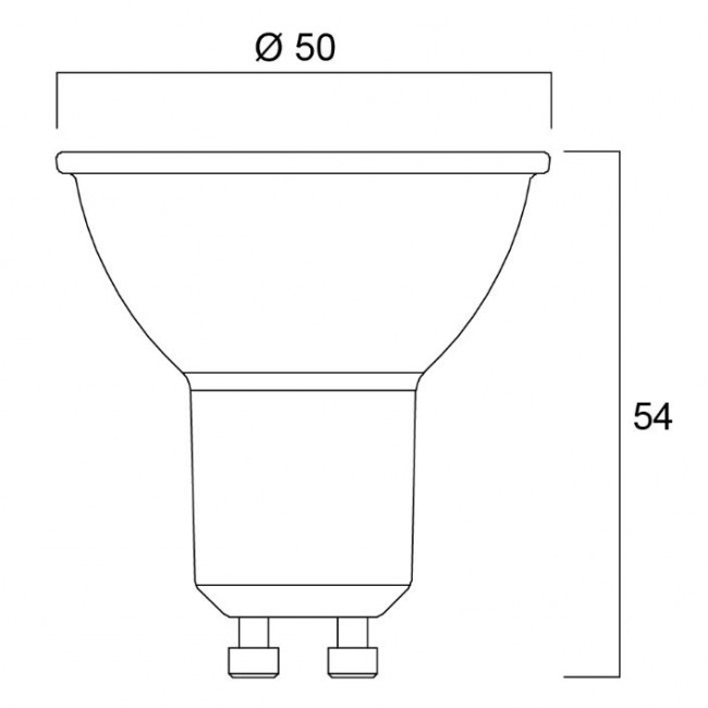Λάμπα LED 2.2W GU10 4000k 230V 36° Dimmable RefLED PLatinum 0030372 SYLVANIA