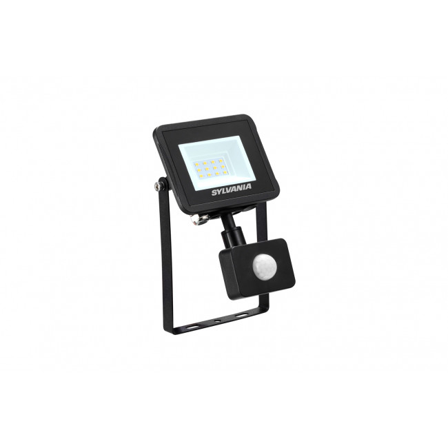 Προβολέας LED 10W 4000k Με Ανιχνευτή Κίνησης Μαύρο IP65 230V Eco Flood SYLVANIA