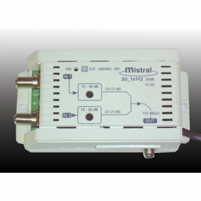 Κεντρικός Ενισχυτής 30dB 2U_1X112_5G MISTRAL