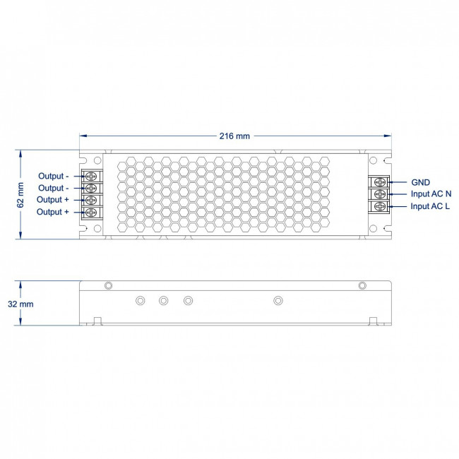Τροφοδοτικό 200W Με Έξοδο 12VDC 16.6A CUBALUX